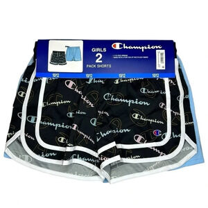 CHAMPION Girls 2 Pack of Shorts Sizes 7/8 & 10/12